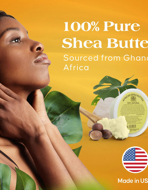 Load image into Gallery viewer, REAL African Shea Butter Pure Raw Unrefined From Ghana&quot;IVORY&quot; 8oz. CONTAINER 8 Ounce (Pack of 1)
