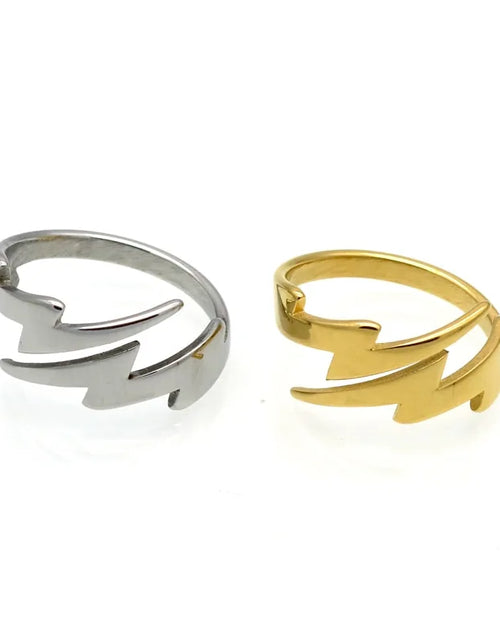 Load image into Gallery viewer, Tiny Lightning Ring: Modern Vintage Jewelry for Women
