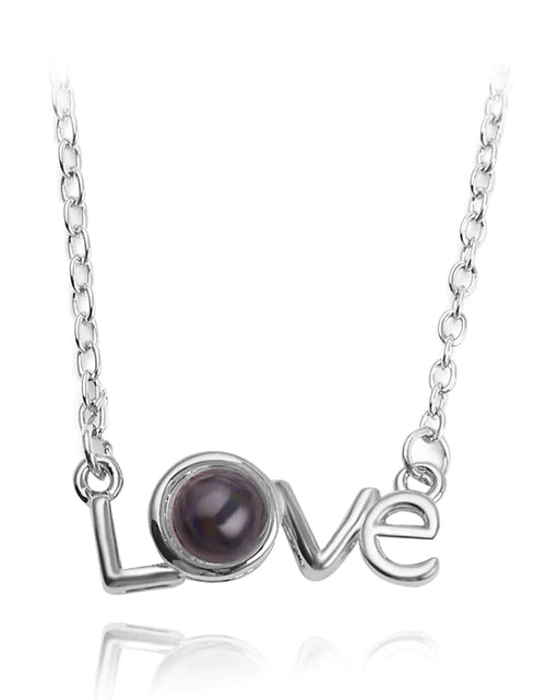 Load image into Gallery viewer, Projection Necklace 100 Languages I Love You Pendant Jewelry
