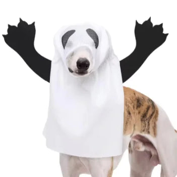 Load image into Gallery viewer, Ghost Dog Halloween Costume
