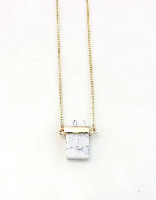 Load image into Gallery viewer, Natural Marble Stone Necklace
