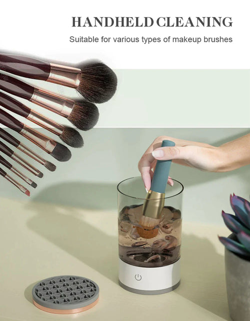 Load image into Gallery viewer, Automatic Brush Cleaner Electric Makeup Brush Cleaning Machine Fast Clean Dryer
