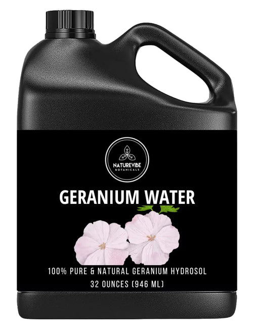 Load image into Gallery viewer, Naturevibe Botanicals Geranium Water 32 Ounces | 100% Pure and Natural | Great for Skin Care and Hair Care 32 Fl Oz (Pack of 1)
