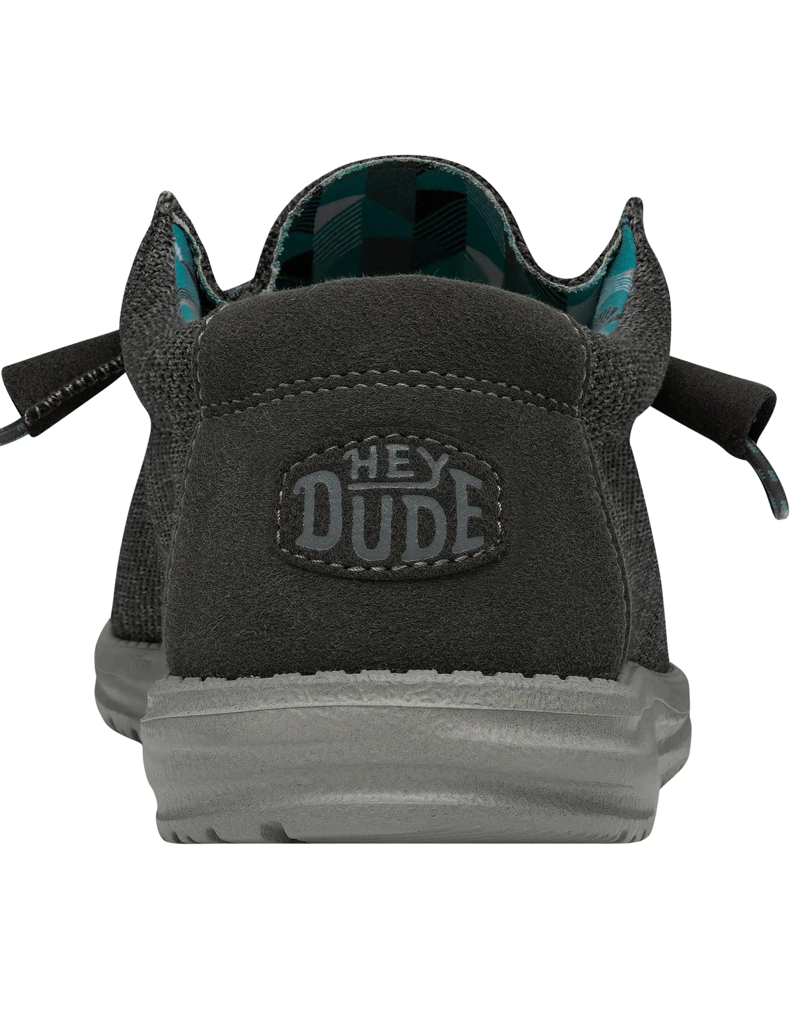 Hey Dude Men's Wally Sox | Men’s Shoes | Men's Lace Up Loafers | Comfortable & Light-Weight 8 Charcoal 2