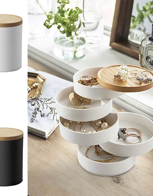 Load image into Gallery viewer, Nordic 5 Layers Rotatable Jewelry Box
