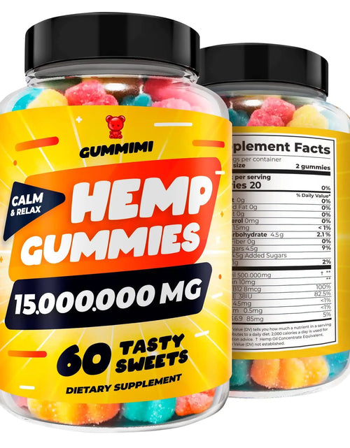 Load image into Gallery viewer, All Natural Gummies 15000000 Mg High Potency Comforting 60 Count Fruity Flavor
