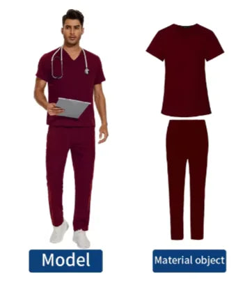 Load image into Gallery viewer, Men&#39;s V-Neck Medical Uniform
