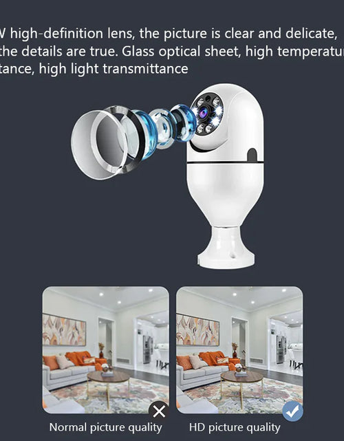 Load image into Gallery viewer, 360° 1080P IP E27 Light Bulb Camera Wi-Fi IR Night Smart Home Wireless Security
