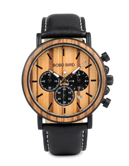 Load image into Gallery viewer, BOBO BIRD Wooden Men&#39;s Watch
