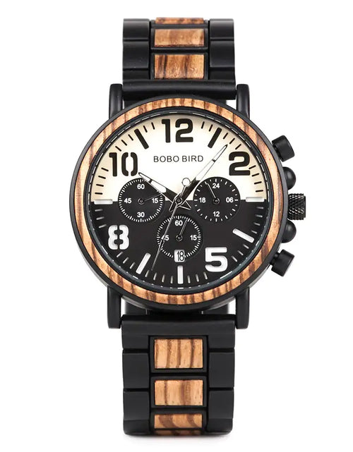 Load image into Gallery viewer, BOBO BIRD Wooden Men&#39;s Watch
