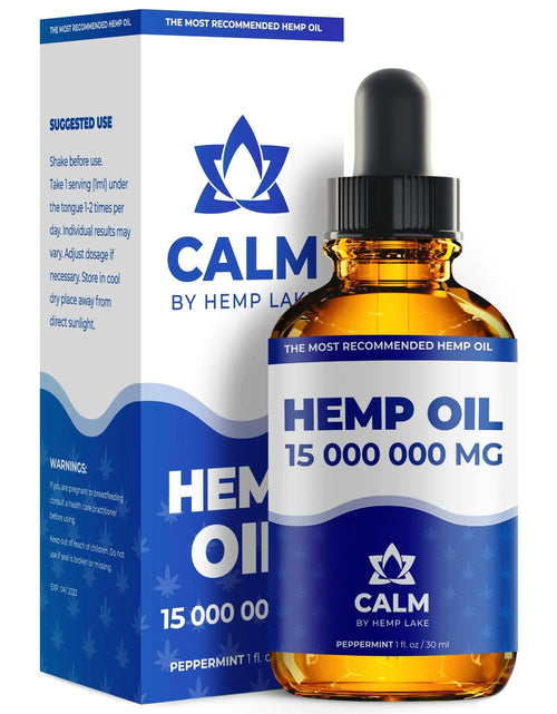 Load image into Gallery viewer, Оrganic Hеmp Oil 15 000 000 mg Natural Drops Rich in Vitamins B C E &amp; Omega 3 6
