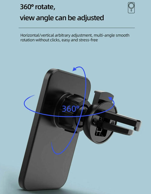 Load image into Gallery viewer, Magnetic Wireless Charger Car Mount Holder For iPhone 12 13 14 Pro Max MagSafe
