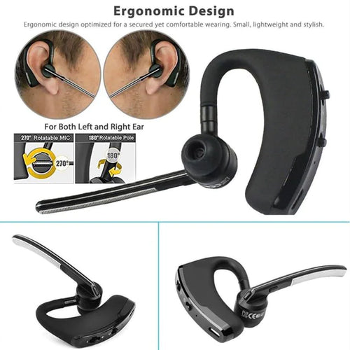 Load image into Gallery viewer, Bluetooth Earpiece Wireless Headset Noise Cancelling Headphones Driver Trucker
