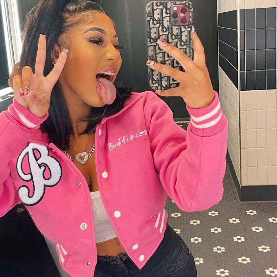 Varsity Baseball Cropped Jacket