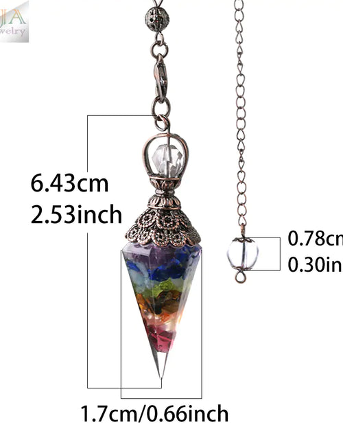 Load image into Gallery viewer, Chakra Healing Pendulum Crystals
