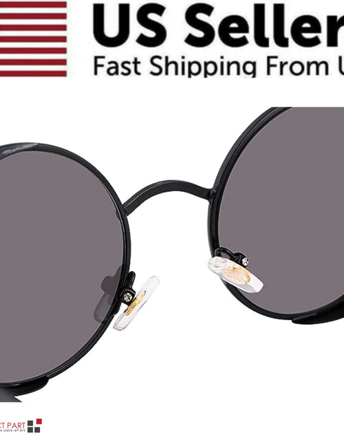 Load image into Gallery viewer, Retro Round Polarized Sunglasses Men Women Vintage Gothic Steampunk Glasses
