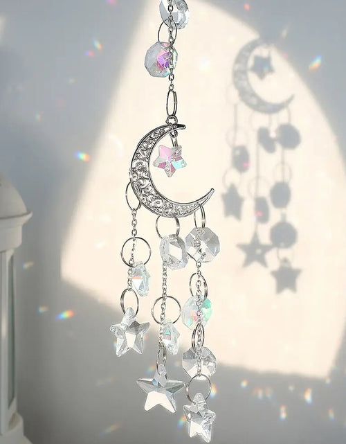 Load image into Gallery viewer, Suncatcher Crystal Sun and Moon Crystals Prism
