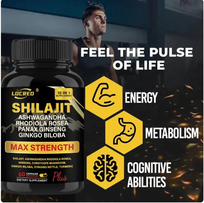 Shilajit Ashwagandha Extra Strength Capsules