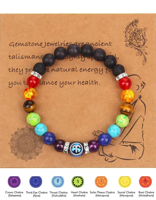 Load image into Gallery viewer, Chakra Constellation Bracelet Crystal Jewelry
