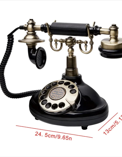 Load image into Gallery viewer, Retro Antique Telephone with Message Recording and Rotating Design
