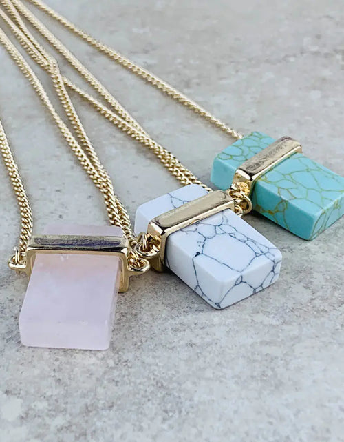 Load image into Gallery viewer, Natural Marble Stone Necklace
