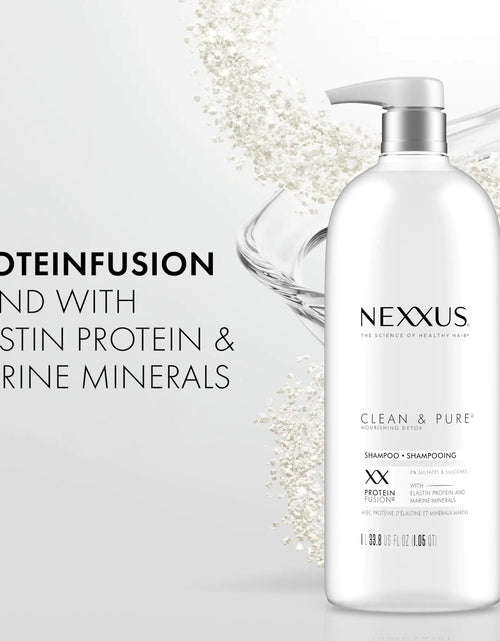 Load image into Gallery viewer, Nexxus Clean and Pure Clarifying Shampoo, With ProteinFusion, Nourished Hair Care Silicone, Dye And Paraben Free 33.8 oz
