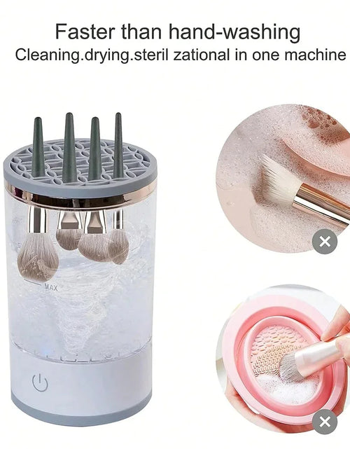 Load image into Gallery viewer, Automatic Brush Cleaner Electric Makeup Brush Cleaning Machine Fast Clean Dryer
