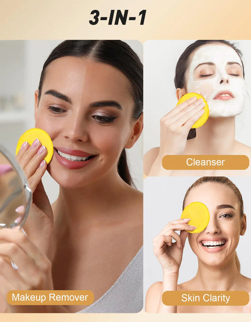 Load image into Gallery viewer, Kojic Acid and Turmeric Cleansing Pads, 50 Pcs, for Face Cleansing and Exfoliation
