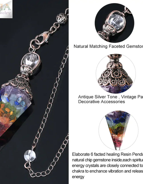 Load image into Gallery viewer, Chakra Healing Pendulum Crystals
