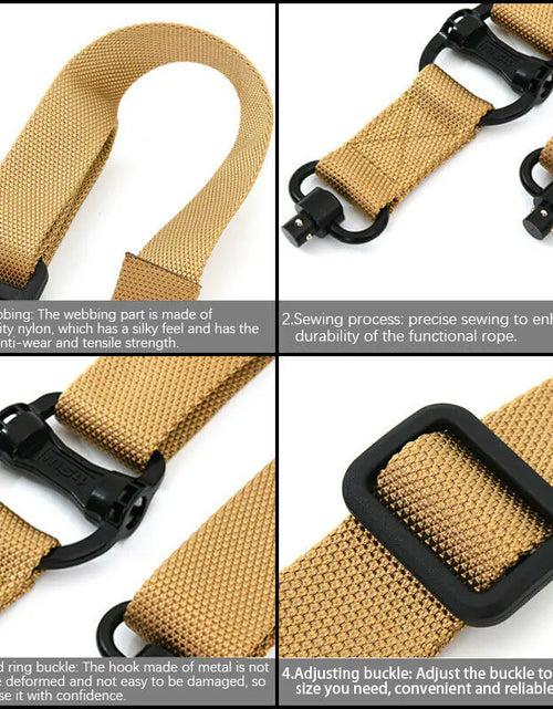 Load image into Gallery viewer, Retro Tactical Adjust Quick Detach QD 1 2 Point Multi Mission 1.2&quot; Rifle Sling
