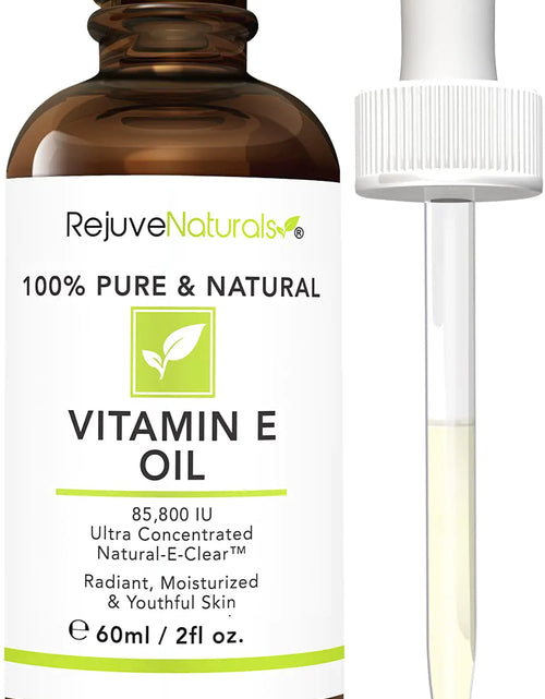 Load image into Gallery viewer, Vitamin E Oil - 100% Pure &amp; Natural, 85,800 IU. Repair Dry, Damaged Skin from Surgery &amp; Acne, Age Spots &amp; Wrinkles. Boost Collagen for Moisturized, Youthful-looking Skin. d-alpha tocopherol, 2 Fl Oz 2 Fl Oz (Pack of 1)
