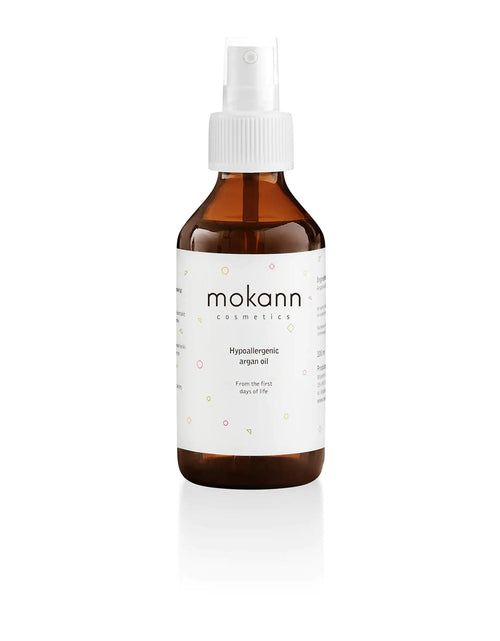 Load image into Gallery viewer, Argan Oil for Children. Certified Organic. Cold Pressed 100% Pure. Unrefined and Deodorized. Hypoallergenic, Dermatologically and Microbiologically Tested for Children from the First Day of Life.
