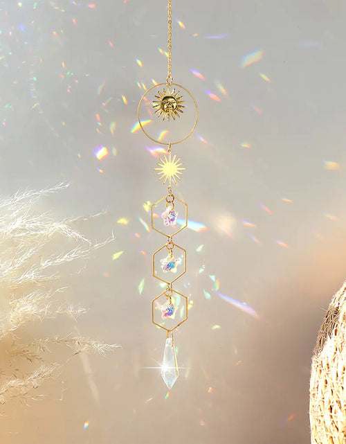 Load image into Gallery viewer, Suncatcher Crystal Sun and Moon Crystals Prism
