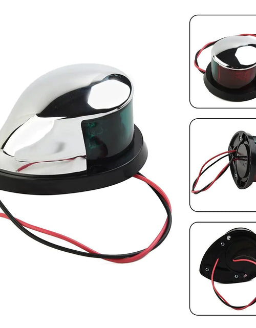 Load image into Gallery viewer, Waterproof Boat Navigation Light LED Bow Marine Front Pontoon Lamp Red Green 12V
