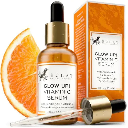 Load image into Gallery viewer, Vitamin C Face Serum - Dark Spot Remover Facial Serum, Vit C Serum with Hyaluronic Acid, Ferulic Acid, &amp; Vit E - Anti Aging and Skin Brightening Serum, Pure Vitamin C Serum Skin Care
