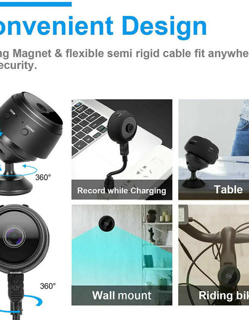 Load image into Gallery viewer, Mini Wireless Hidden Camera WiFi IP Home Security DVR Night Vision HD USB 1080P
