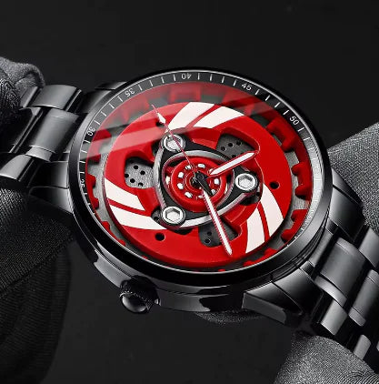 Load image into Gallery viewer, 3D Spinning Motorcycle Engine Watch
