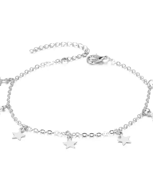 Load image into Gallery viewer, Gold Pentagram Anklet Jewelry
