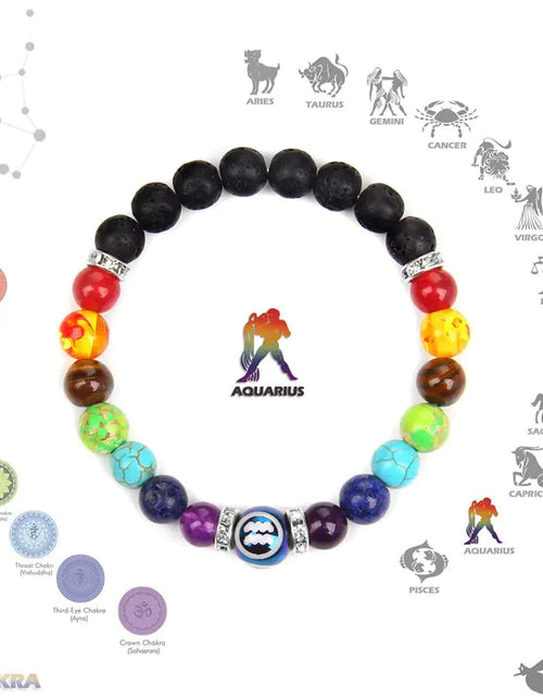 Load image into Gallery viewer, Chakra Constellation Bracelet Crystal Jewelry
