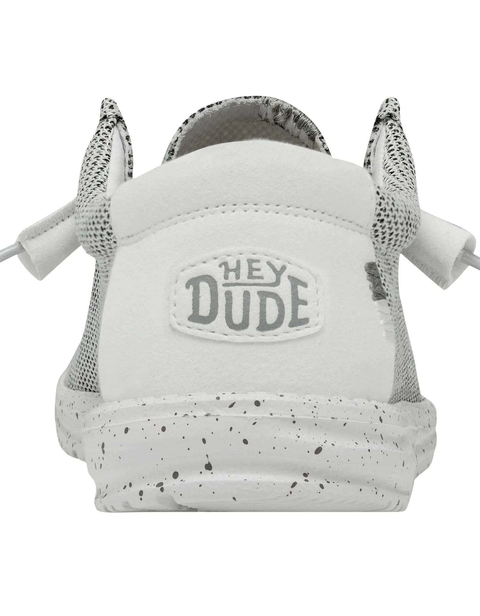 Hey Dude Men's Wally Sox | Men’s Shoes | Men's Lace Up Loafers | Comfortable & Light-Weight 9 Stone White