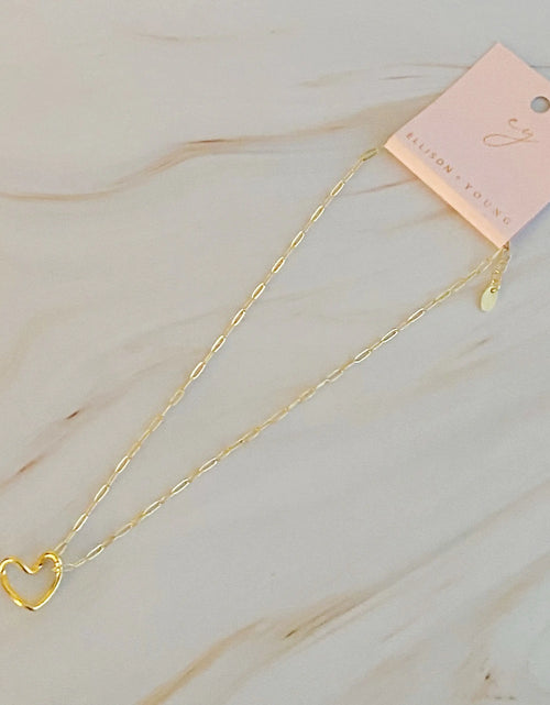 Load image into Gallery viewer, Heart And Chain Necklace
