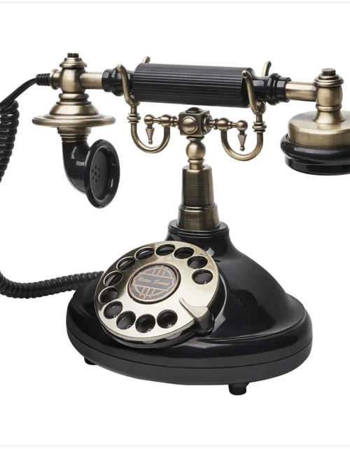 Load image into Gallery viewer, Retro Antique Telephone with Message Recording and Rotating Design
