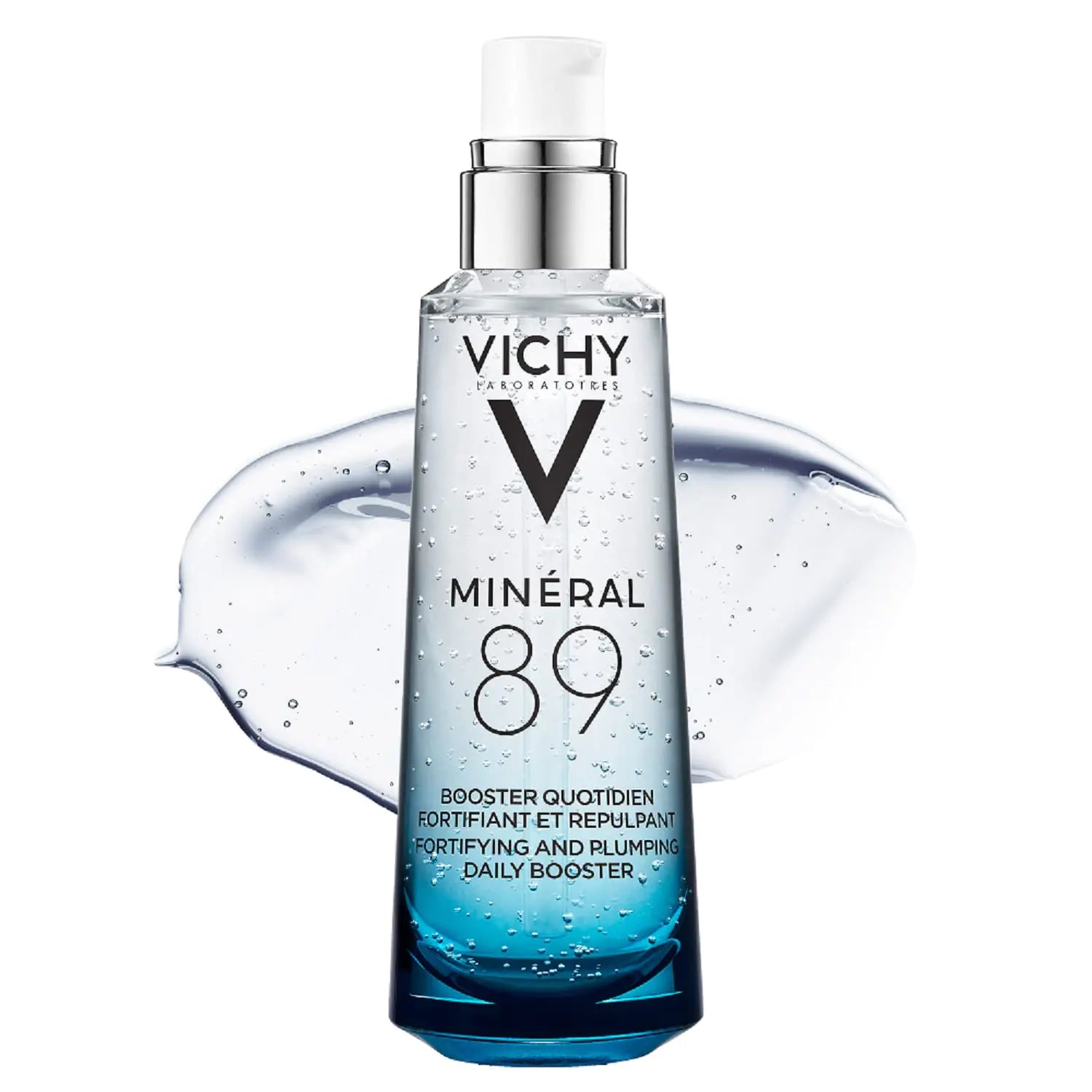 Vichy Mineral 89 Fortifying & Hydrating Daily Skin Booster | Pure Hyaluronic Acid Serum For Face | Plumps & Hydrates | Repairs Skin Barrier| Lightweight Moisturizing Gel | Fragrance Free & Oil-Free Face Serum 2.5 Fl Oz (Pack of 1)