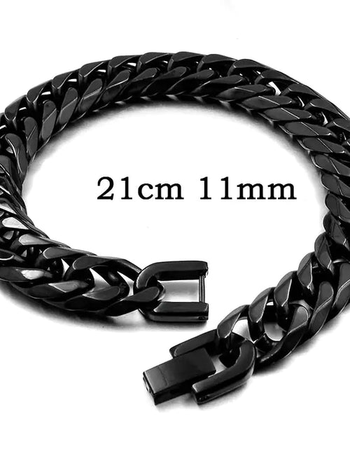 Load image into Gallery viewer, Stainless Steel Curb Dome Link Wristband Jewelry
