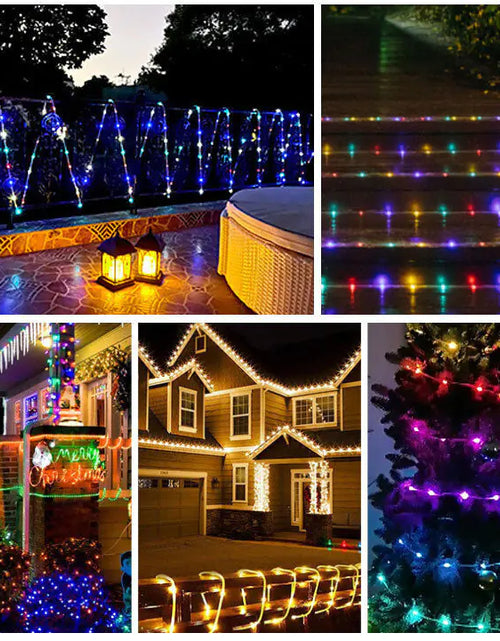 Load image into Gallery viewer, 33FT 100 LED Strip Rope Light Tube String Outdoor Garden Party Decoration Lights
