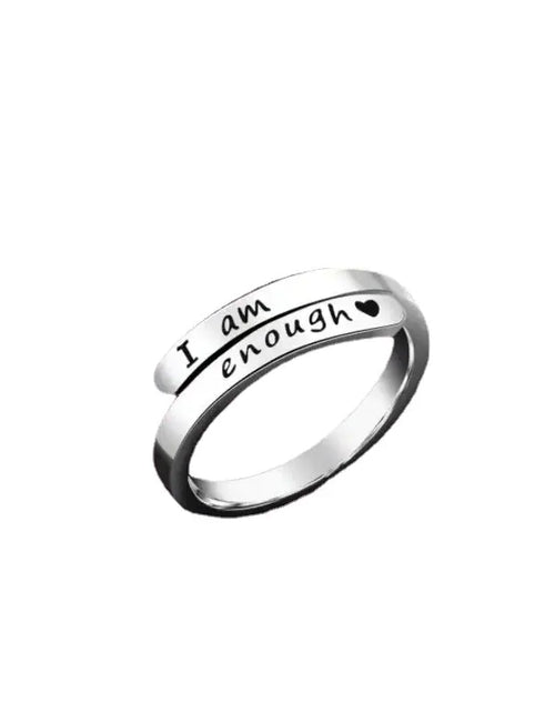 Load image into Gallery viewer, I am enough ring  hotsale Awareness Ring jewelry
