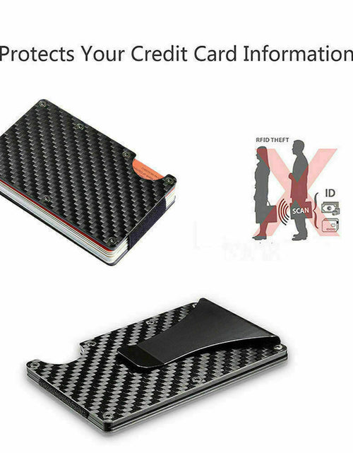 Load image into Gallery viewer, Men&#39;s RFID Blocking Carbon Fiber Wallet
