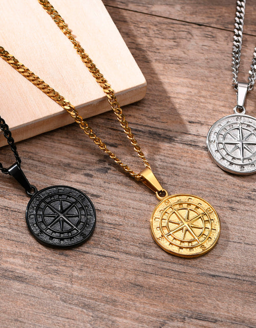 Load image into Gallery viewer, Men&#39;s Compass Necklaces
