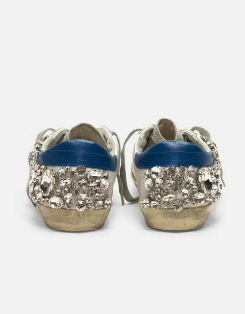 Load image into Gallery viewer, Star Old White Shoes with Diamonds
