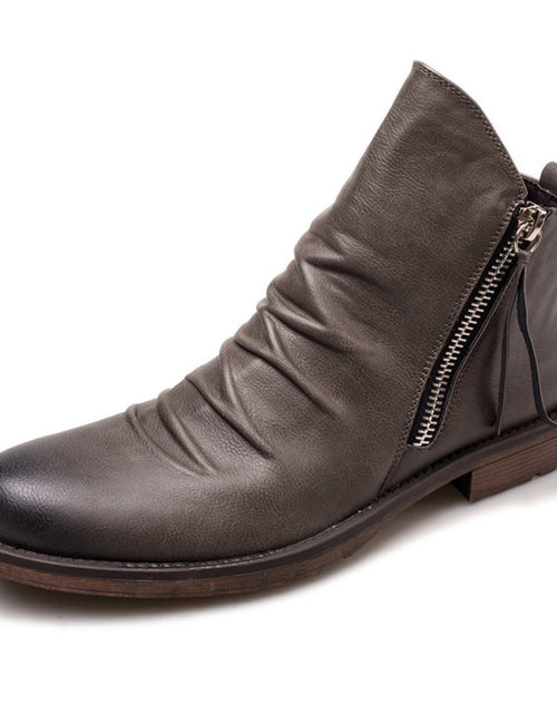 Load image into Gallery viewer, Retro Ankle Non-Slip Leather Boots Men
